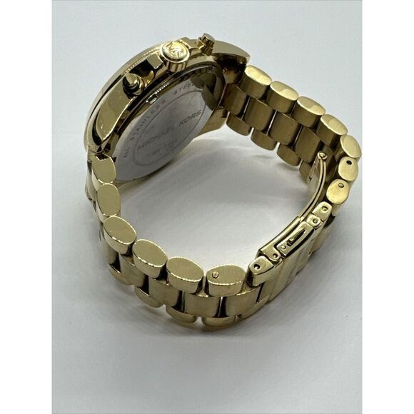 Michael Kors Bradshaw MK5605 Women Gold Stainless Steel Analog Dial Watch JNA685 - Picture 8 of 11